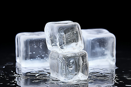 冰冻的冰块晶莹剔透冷感高清图片
