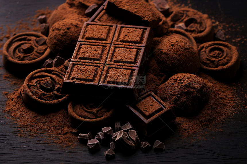迷人的巧克力甜品图片