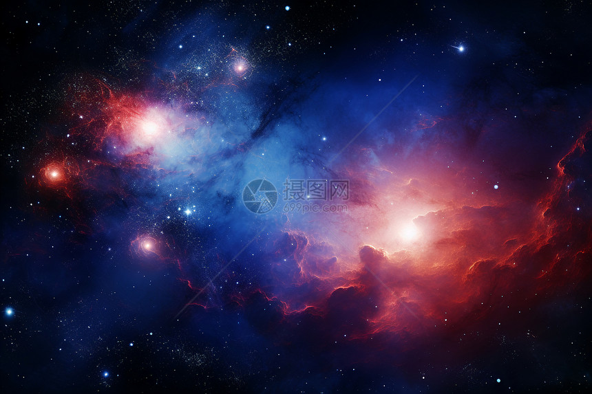 宇宙中的星云景象图片