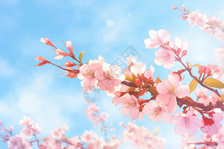 樱花之美背景图片