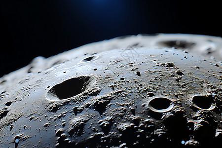 黑色的宇宙月球背景图片