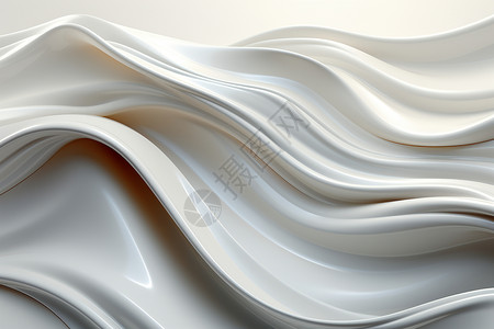 流动的白色材料背景图片