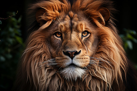 狮魂凝视狩猎啃食者高清图片