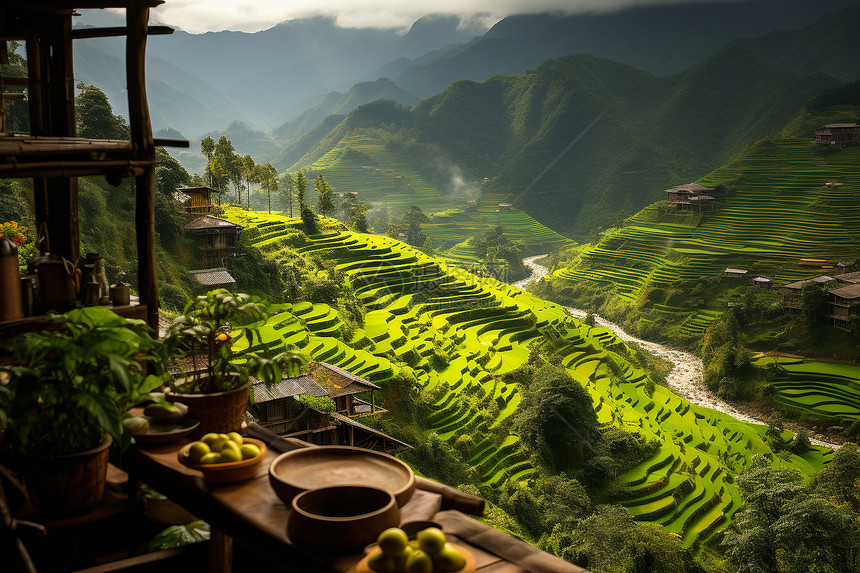 田野的美丽风景图片