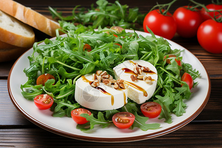 番茄和奶酪食物莎拉高清图片