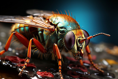 微观昆虫背景图片