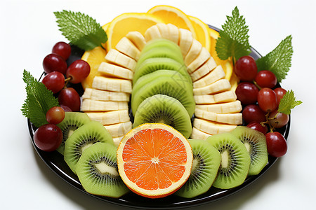 美味的水果拼盘背景图片