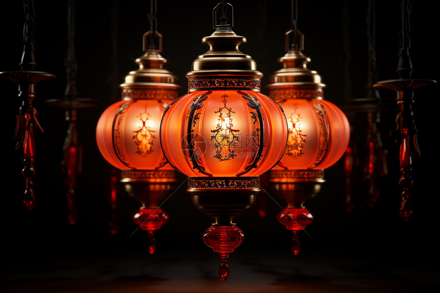传统中国灯笼图片