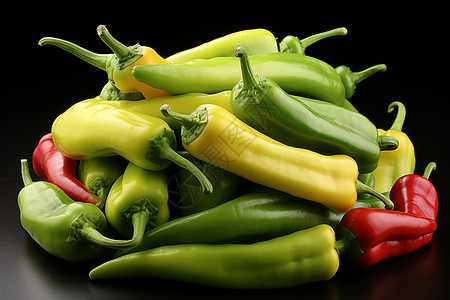 新鲜农产品绿色辣椒背景图片