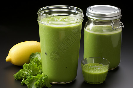 杯中营养的蔬菜汁背景图片