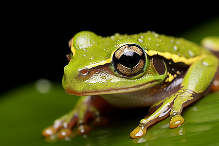 潮湿环境中的青蛙背景图片
