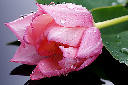 精致的粉色花朵背景图片