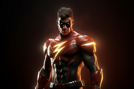 3D超级英雄的角色模型背景图片