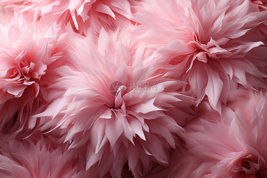 粉色绽放的美丽花朵图片