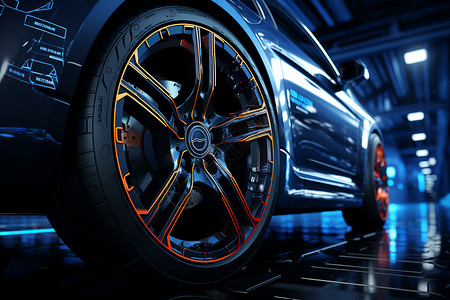 科技轮胎科技的汽车保养技术设计图片