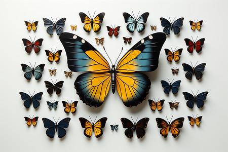 飞舞自由的蝴蝶背景图片