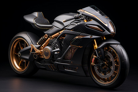 未来感新能源摩托车背景图片