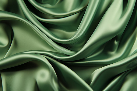 绿色丝绸之美背景图片