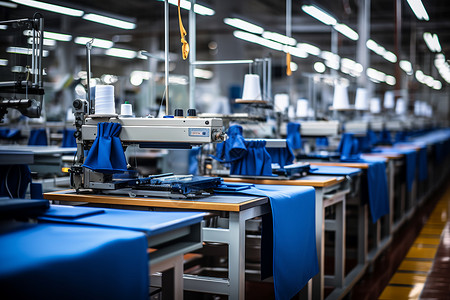 服装生产素材工业服装生产工厂背景