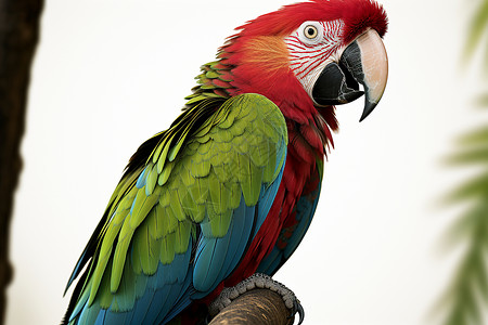只色彩斑斓的鹦鹉背景图片
