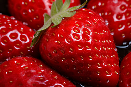 应季水果的草莓背景图片