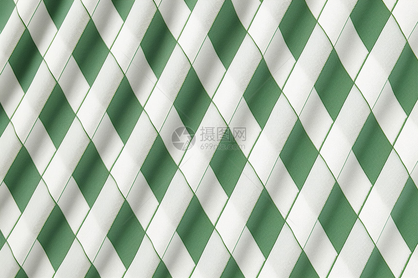 绿白方格纹的复古背景图片