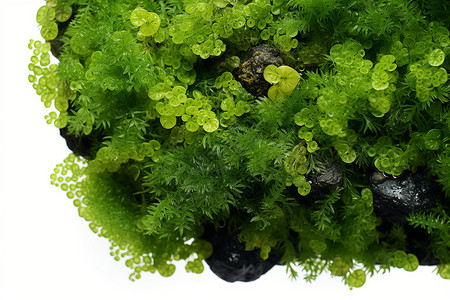 绿色苔藓背景图片