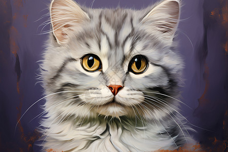 棕色斑点的猫咪背景图片