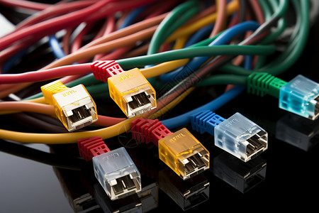 35连接线网络技术的综合展示背景