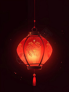 迷人红灯笼光影背景图片