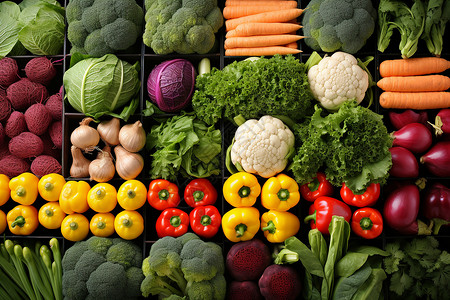 各种各样的蔬菜背景图片