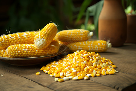 玉米颗粒背景图片