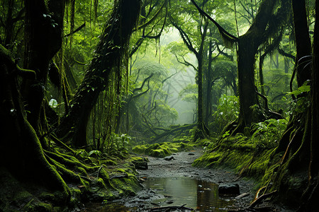 雨林奇观背景图片