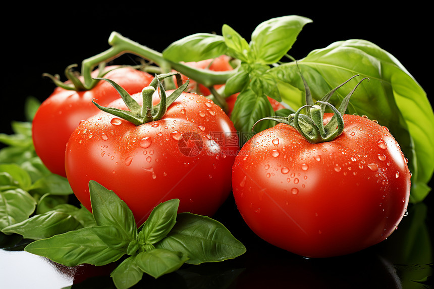 营养丰富的番茄图片
