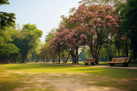 绿城公园背景图片
