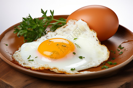 早餐美食煎蛋背景图片