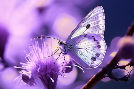 紫色的动物蝴蝶背景图片