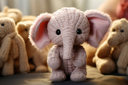 可爱大象手工的玩偶大象背景