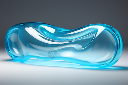 蓝色的透明塑料管道背景图片