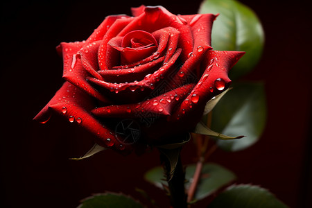 浪漫绽放的红色玫瑰背景图片
