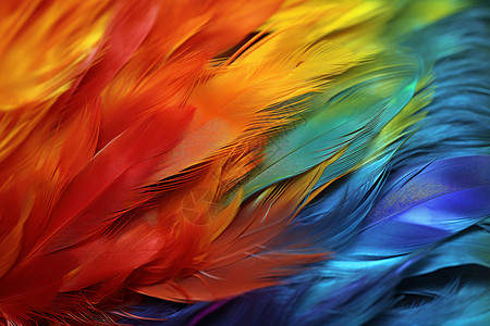 彩色鸟多彩的羽毛背景
