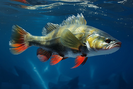水里的鱼背景图片