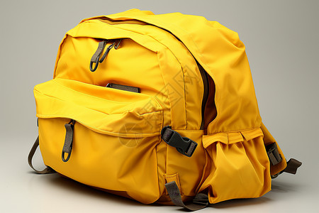 一个黄色背包背景图片