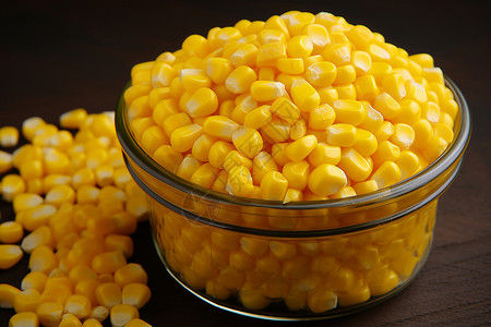 一碗玉米粒背景图片