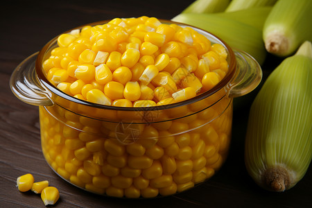 一碗玉米背景图片