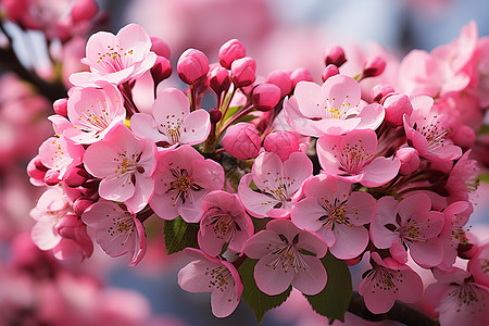 樱花树上的美丽背景图片