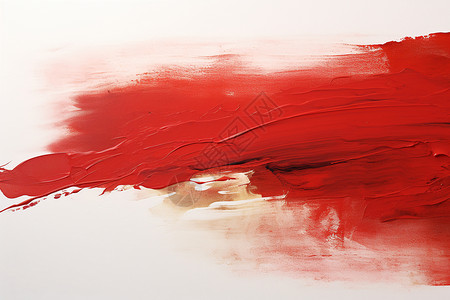 白墙上的红色油漆背景图片
