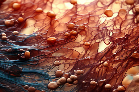 微观的纤维细胞设计图片