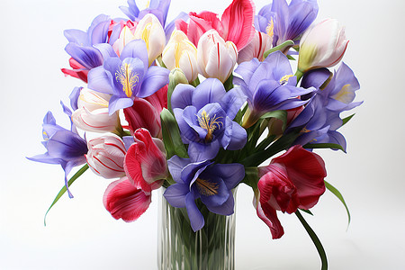 芳香四溢的鲜花花瓶背景图片