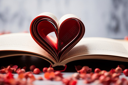爱心书籍素材高雅的书籍爱心背景